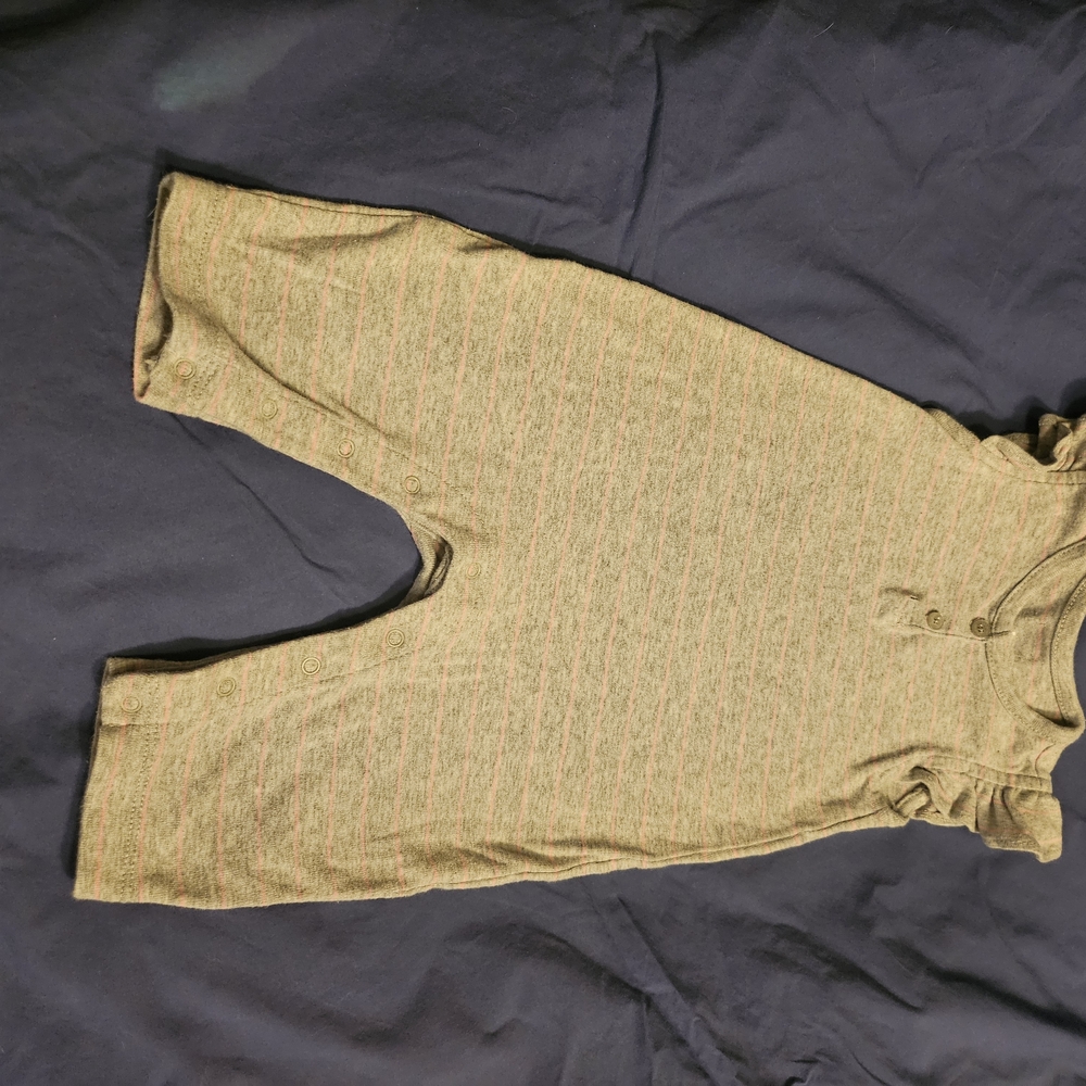 GAP Kids Bodysuit with Grey and Pink Stripes, 0-3mo